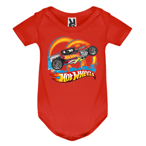 Цветно бебешко боди- Hot Wheels