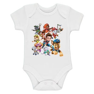 Бяло бебешко боди- Пес Патрул