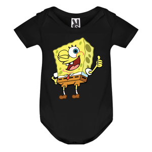 Цветно бебешко боди- Спондж Боб