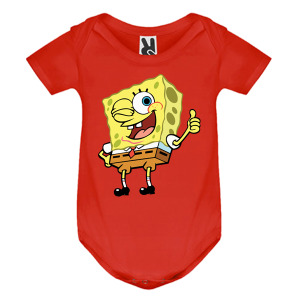 Цветно бебешко боди- Спондж Боб