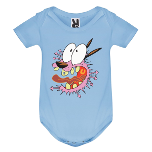 Цветно бебешко боди- Кураж, страхливото куче