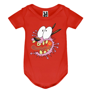 Цветно бебешко боди- Кураж, страхливото куче