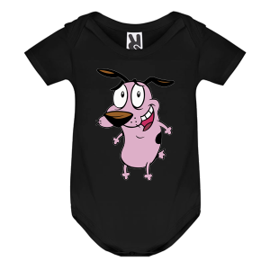 Цветно бебешко боди- Кураж, страхливото куче