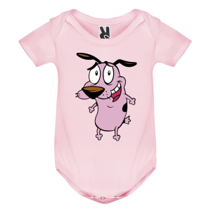 Цветно бебешко боди- Кураж, страхливото куче