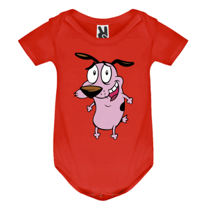 Цветно бебешко боди- Кураж, страхливото куче