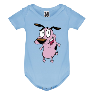 Цветно бебешко боди- Кураж, страхливото куче