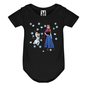 Цветно бебешко боди- Замръзналото кралство Анна