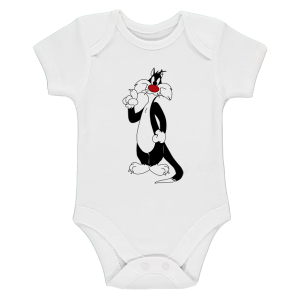 Бяло бебешко боди- Силвестър