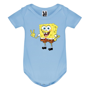 Цветно бебешко боди- Спондж Боб