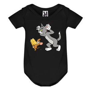 Цветно бебешко боди- Том и Джери