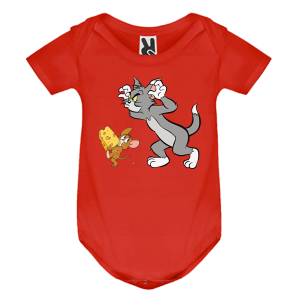 Цветно бебешко боди- Том и Джери