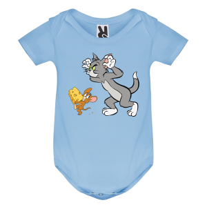 Цветно бебешко боди- Том и Джери