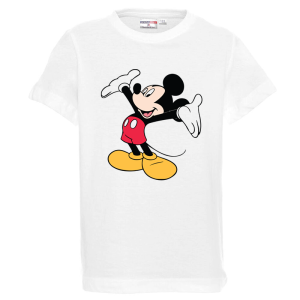 Бяла детска тениска- Мики Маус