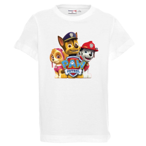 Бяла детска тениска- Пес Патрул