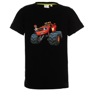 Цветна детска тениска- Пламъчко и машините