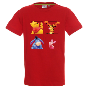 Цветна детска тениска- Мечо Пух