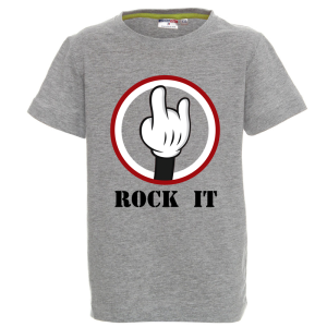 Цветна детска тениска- Rock it