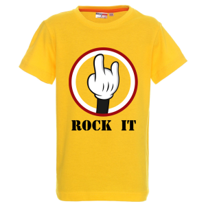 Цветна детска тениска- Rock it