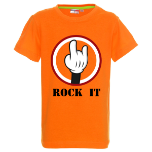 Цветна детска тениска- Rock it