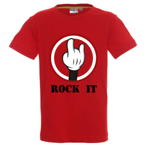 Цветна детска тениска- Rock it