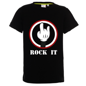 Цветна детска тениска- Rock it