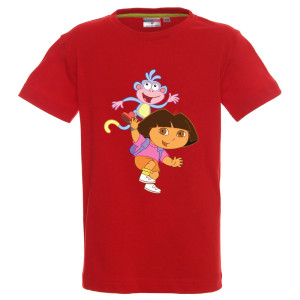 Цветна детска тениска- Дора и Ботичко