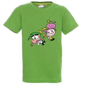 Цветна детска тениска- Кръстници вълшебници