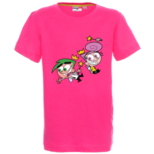 Цветна детска тениска- Кръстници вълшебници