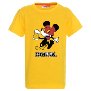 Цветна детска тениска- Drunk