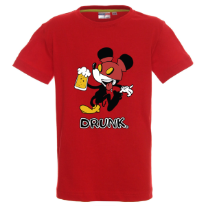 Цветна детска тениска- Drunk