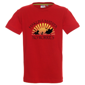 Цветна детска тениска- Хакуна Матата