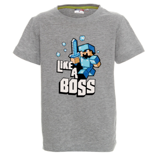 Цветна детска тениска- Like a boss 