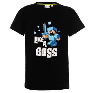 Цветна детска тениска- Like a boss 