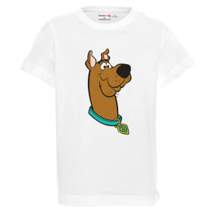 Бяла детска тениска- Скуби Ду