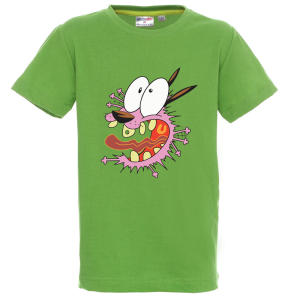 Цветна детска тениска- Кучето Кураж