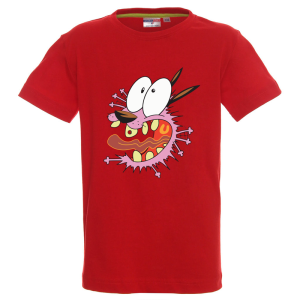 Цветна детска тениска- Кучето Кураж