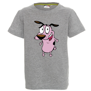 Цветна детска тениска- Кучето Кураж