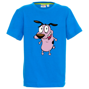 Цветна детска тениска- Кучето Кураж