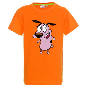 Цветна детска тениска- Кучето Кураж