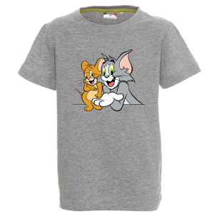 Цветна детска тениска- Том и Джери