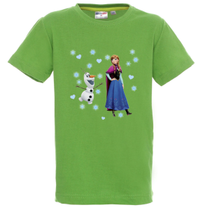 Цветна детска тениска- Замръзналото кралство, Анна