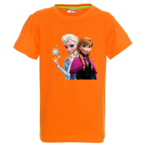 Цветна детска тениска- Замръзналото кралство, Анна и Елза