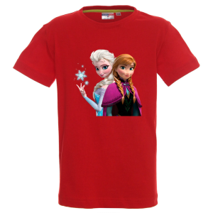 Цветна детска тениска- Замръзналото кралство, Анна и Елза