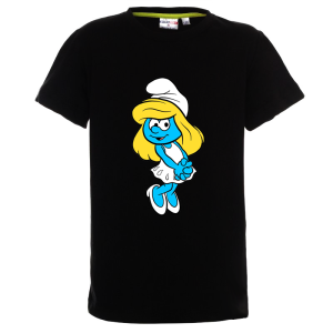 Цветна детска тениска- Смърфиета