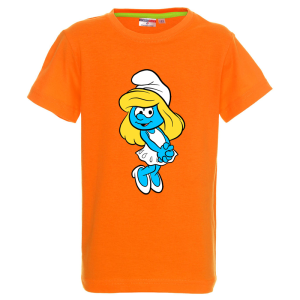 Цветна детска тениска- Смърфиета