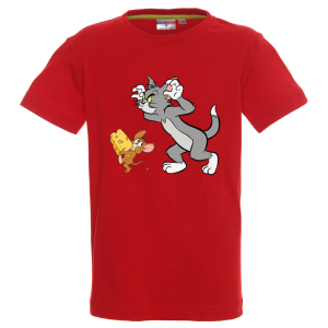 Цветна детска тениска- Том и Джери