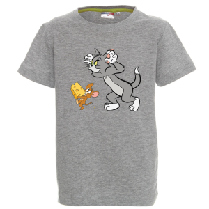 Цветна детска тениска- Том и Джери