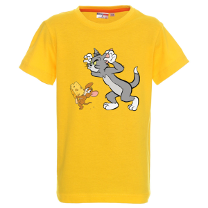 Цветна детска тениска- Том и Джери