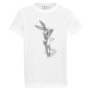 Бяла детска тениска- Бъгс Бъни
