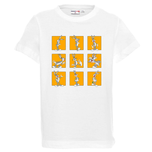 Бяла детска тениска- Бъгс Бъни